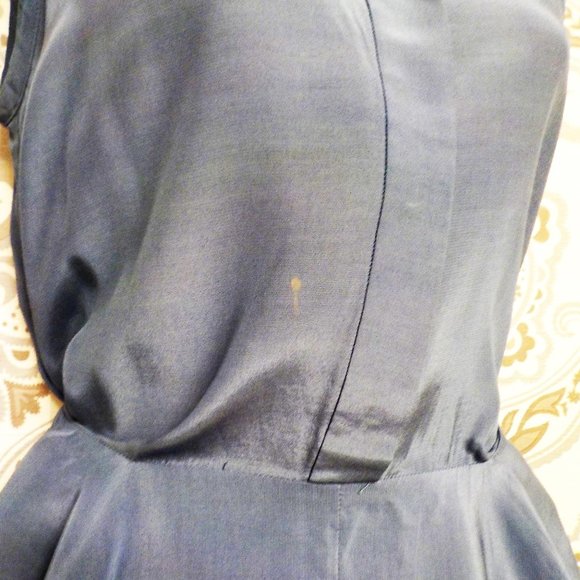*Blue Collared Stephane Dou Dress- Size 6 - Picture 5 of 7